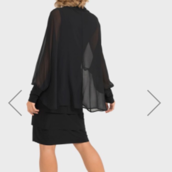 Joseph Ribkoff Black Dress Style 193202 - Picture 3 of 3